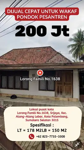 jual rumah murah buat wakaf pondok pesantren