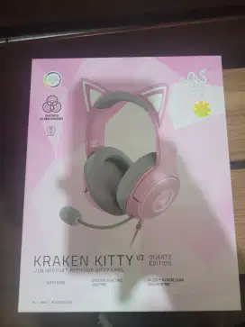 Headset RAZER Kraken Kitty V2 quartz edition