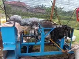 Mesin wood chipper starter mesin panther pakai roda