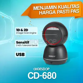 Codeshop CD-680 Barcode Scanner 1D 2D QRcode Garansi Resmi