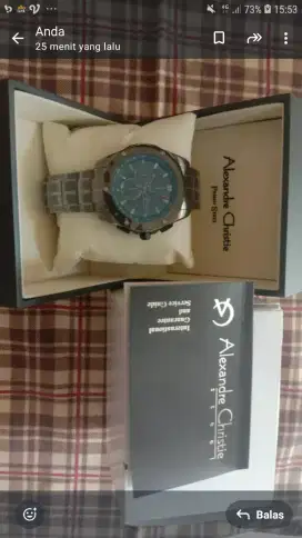 Jam tangan alexandre christie baru