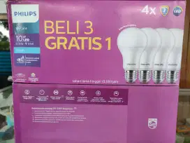 LAMPU PHILIPS PILIP MYCARE 10W 10 WATT BOX UNGU PINK ISI 4 LAMPU