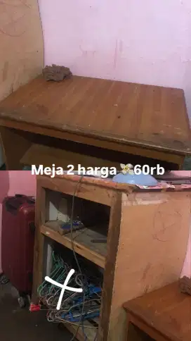 Mejaaa dijual murah 60 k dapat 2 meja nego tipis