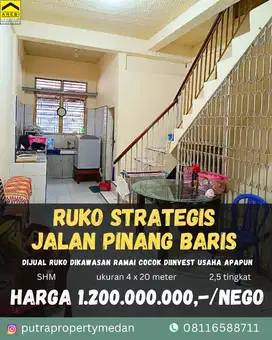 DIJUAL RUKO STRATEGIS DIKAWASAN RAMAI GATOT SUBROTO