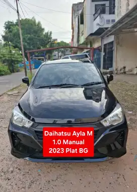 Daihatsu ayla m 1.0 irit 2023 manual plat bg model terkini