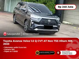 [LOW KM 11RB] Toyota Avanza Veloz 1.5 Q CVT AT Non TSS Hitam NIK 2023