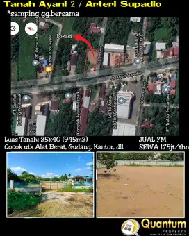 Tanah tepi Jalan Ahmad Yani 2 (Arteri Supadio) - Ayani 2 SIAP Bangun