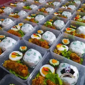Nasi Kotak Nasi KUNING CATERING SNACK BOX KUE nasi bungkus Free ongkir