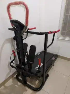 Treadmill hitam merah