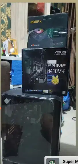 DIJUAL motherboard, casing, powersuply baru rakit