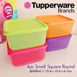 New Small Square Round Tupperware