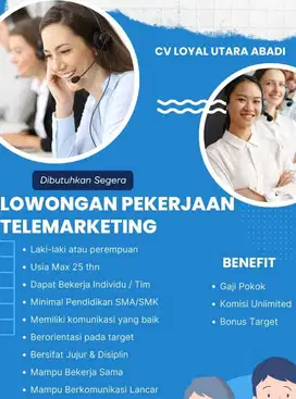 Lowongan TeleMarketing