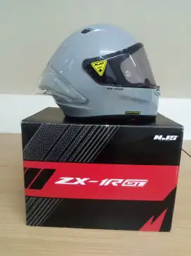 Jual Helm NJS ZX-1R GT Brooklyn Grey Size L Kondisi 98% mulus simpanan