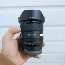 Lensa Sony FE 20mm 1.8 G Fullset Box