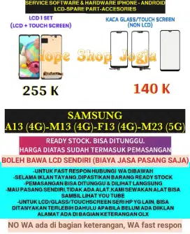 Service HP-Baterai-Touchscreen/LCD SAMSUNG F13 (4G)-M23 (5G)