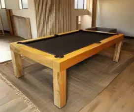 Billiard 8feet kayu jati solid bola besar full set biliar bilyar 8ft