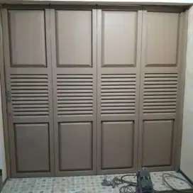 Pemasangan pintu henderson plat besi baki#644