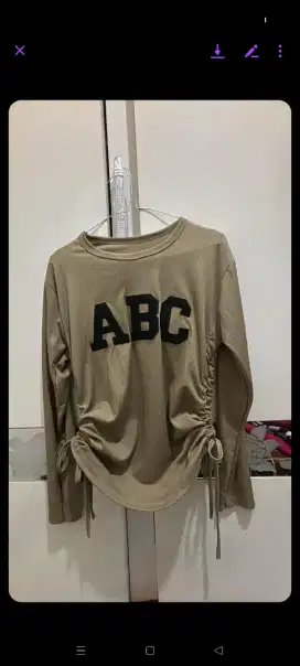 Baju serut ABC warna sage