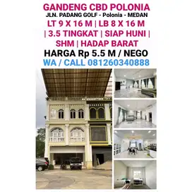 DI JUAL RUKO GANDENG SIAP HUNI DI KOMPLEK CBD POLONIA