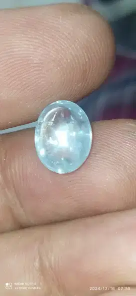 Dijual cincin laight blue safir Star tipis