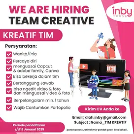 LOWONGAN PEKERJAAN PONDOK GEDE (Host live, Kreatif Tim & Supervisor)