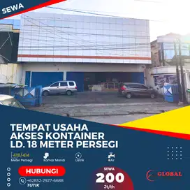 Tempat Usaha Akses Kontainer LD 18 Meter Persegi