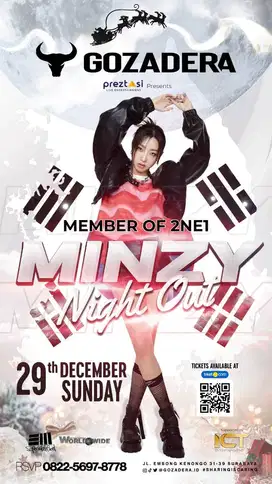 Tiket show Minzy (member of 2NE1) Night Out di Surabaya, 29 Des 2024