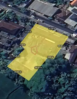 DIJUAL TANAH MURAH JL UTAMA MAS UBUD BONUS RUMAH LAYAK HUNI 