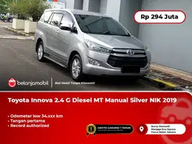 LOW KM.34RB !!! KIJANG INNOVA G DIESEL MANUAL 2019 / 2020 SILVER