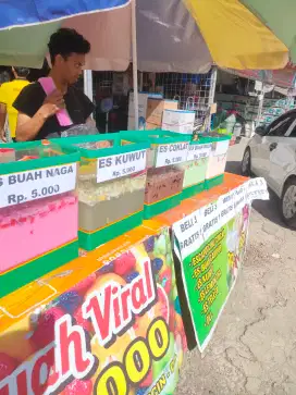 Dijual akuarium es buah