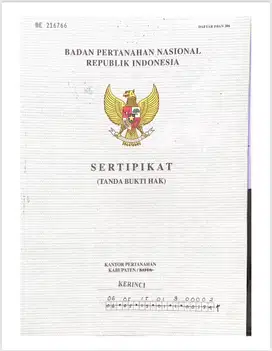 Tanah dijual di gunung tujuh kerinci