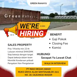 Di Butuhkan Segera Sales Marketing Property Walk In Interview