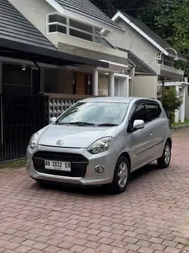 Daihatsu Ayla X 2014 Matic Silver KM rendah Agya Kredit Murah