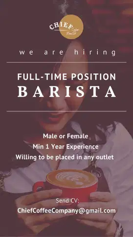 Lowongan Barista