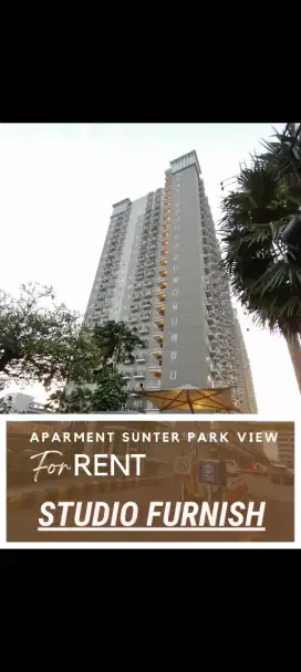 Disewakan 2BR dijebol jadi 1BR furnish Sunter Park View