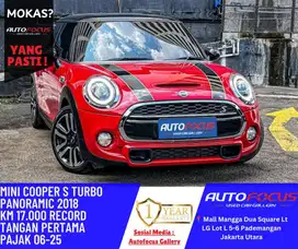 Mini Cooper S Turbo 2.0 Panoramic Merah nik 2018 pemakaian 2019