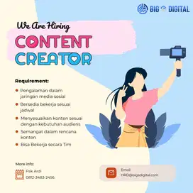 LOWONGAN CONTEN CREATOR