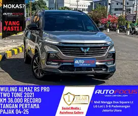 Wuling Almaz RS Pro Two Tone 7Seater Abu Grey Hitam AT Fullspec Panora