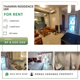 Disewakan Apartement Thamrin Residence 1 BR Furnished Tower D
