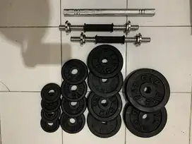 BARBEL/DUMBEL SET PLATE BESI 5KG,10KG,20KG,30KG