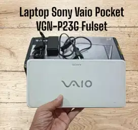 Laptop Sony Vaio Pocket VGN-P23G Fullset