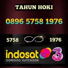 NOMOR CANTIK EXSCLUSIVE TAHUN HOKI PERDANA INDOSAT THREE BERKUALITAS