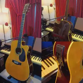 Gitar Akustik Elektrik Original Neck Tanam Baja Beli di Mall Gramedia