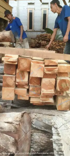 Jual kayu jati balok