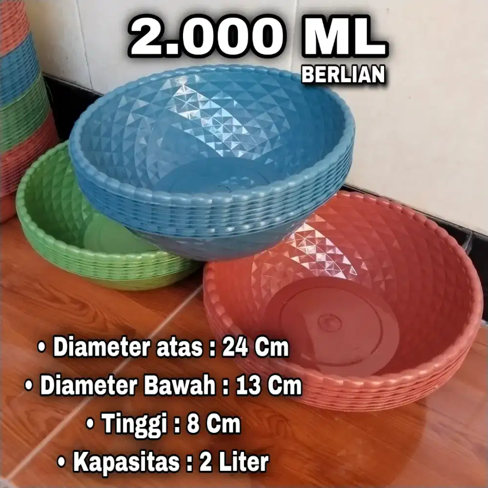 72 Pcs Baskom Wakul Hajatan 2000 ml