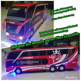 Miniatur Bus Agra Mas Executife Remote Control Diecast Miniatur Bis