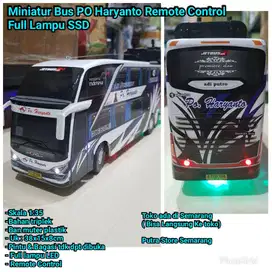 Miniatur Bus HD Haryanto Remote Control Diecast Miniatur Bis Po Hary