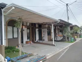 Kanopi carport minimalis atap alderon lengkap talang air