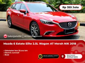 [ LOW KM ] Mazda 6 Estate Elite 2.5L Wagon AT Merah NIK 2018