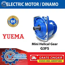 GEARBOX HELICAL YUEMA G3FS 0,75KW 1HP As 32 Ratio 60/80/100 (Gear Only